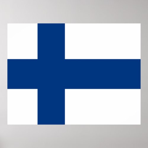 Flag of Finland Poster