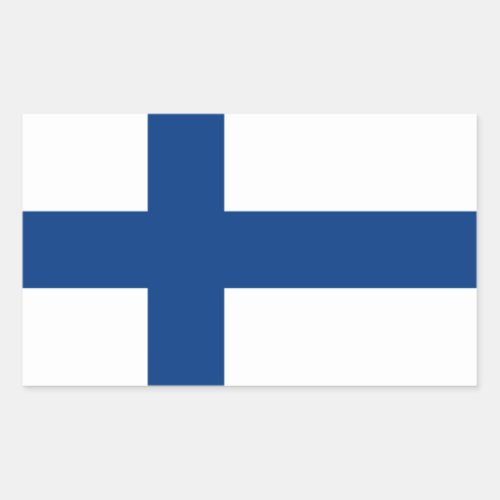 Flag of Finland Rectangular Sticker