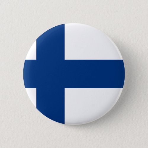 Flag of Finland Suomen lippu Finlands flagga Pinback Button