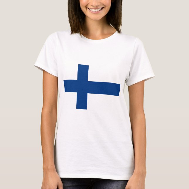 Flag of Finland T-Shirt (Front)