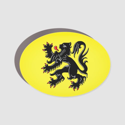 Flag of Flanders Car Magnet