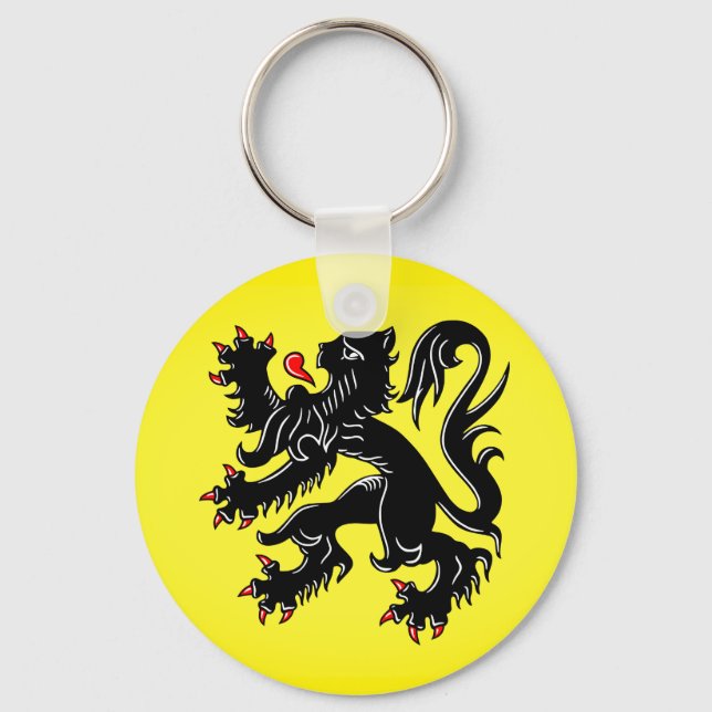 Flag of Flanders Keychain (Front)