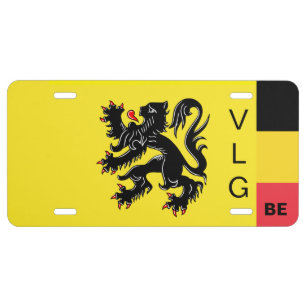 Flag of Flanders License Plate