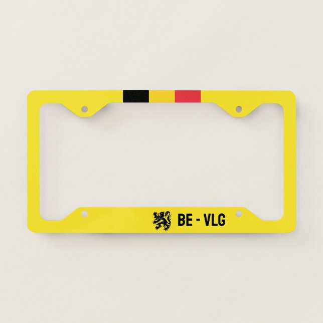 Flag of Flanders License Plate Frame (Front)