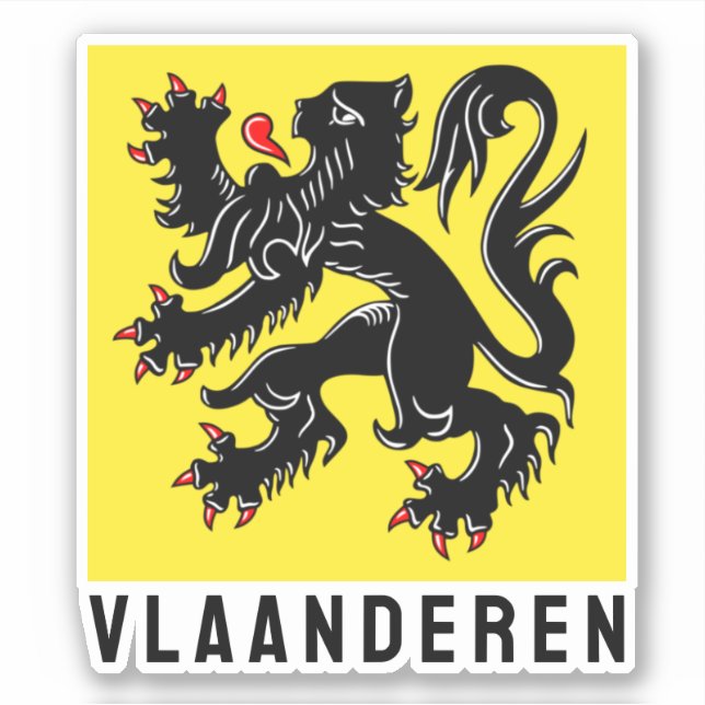 Flag of Flanders Sticker (Front)