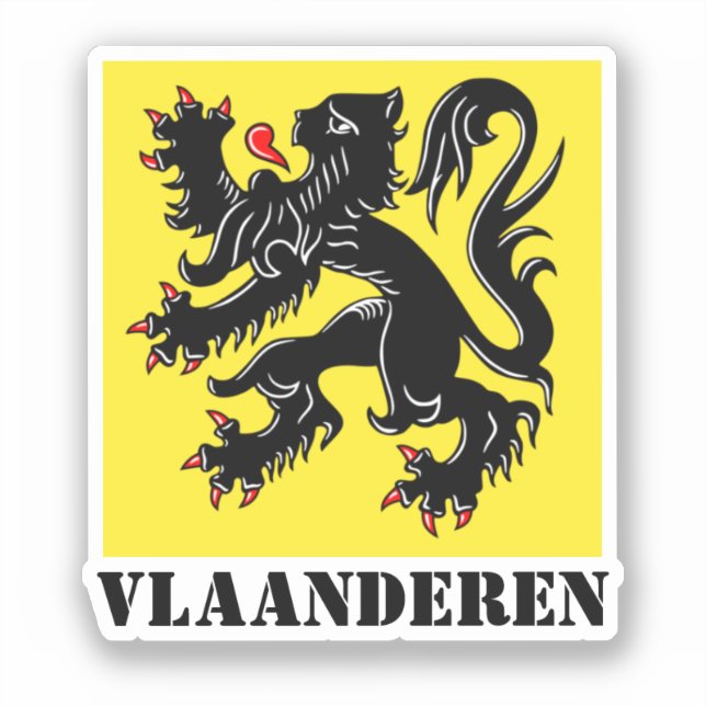Flag of Flanders Sticker (Front)