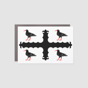 Flag of Flintshire Car Magnet