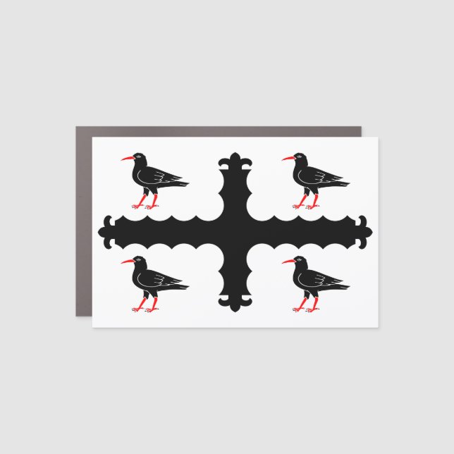 Flag of Flintshire Car Magnet (Front)