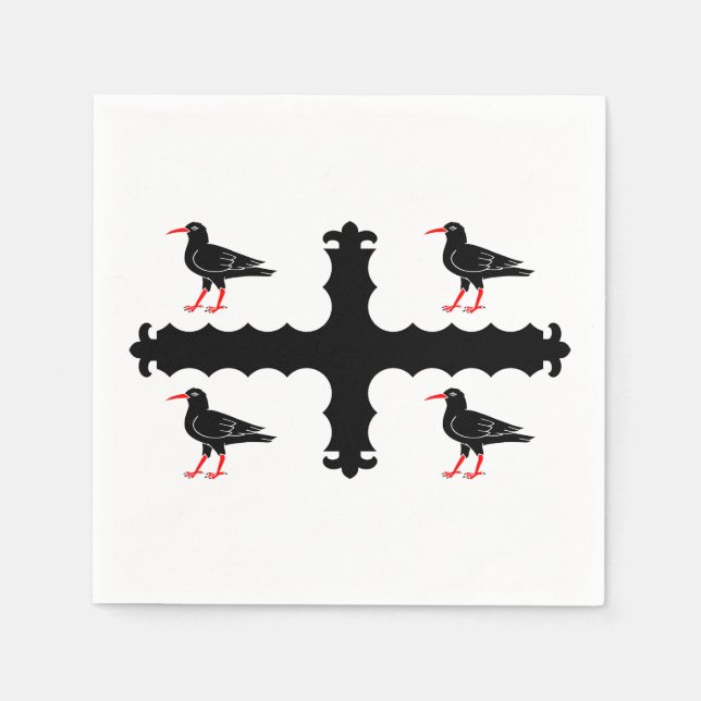 Flag of Flintshire Napkins (Front)