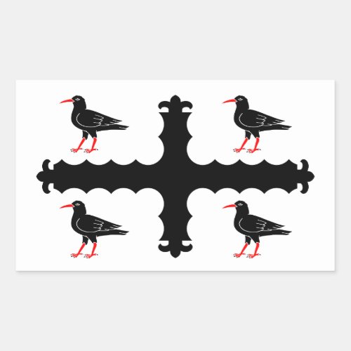 Flag of Flintshire Rectangular Sticker