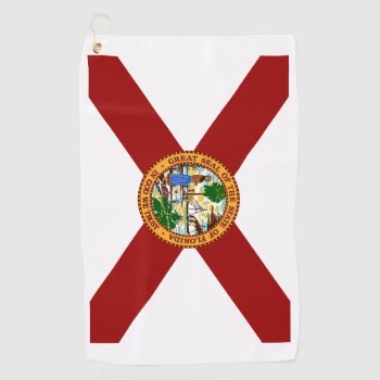 Flag Of Florida Golf Towel by Pir1900 at Zazzle