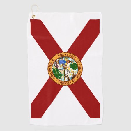 Flag Of Florida Golf Towel