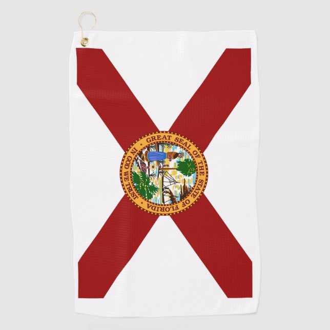 Flag of Florida Golf Towel (Front)