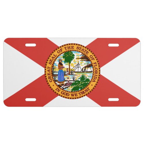 Flag of Florida License Plate