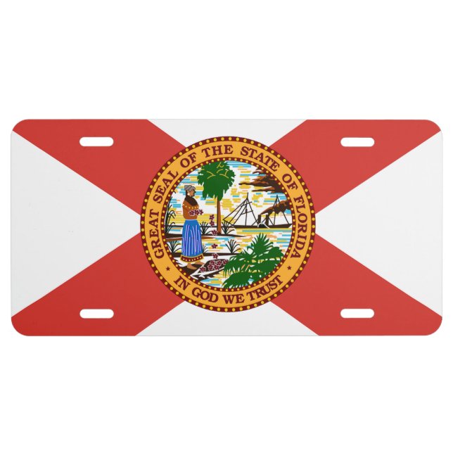 Flag of Florida License Plate (Front)