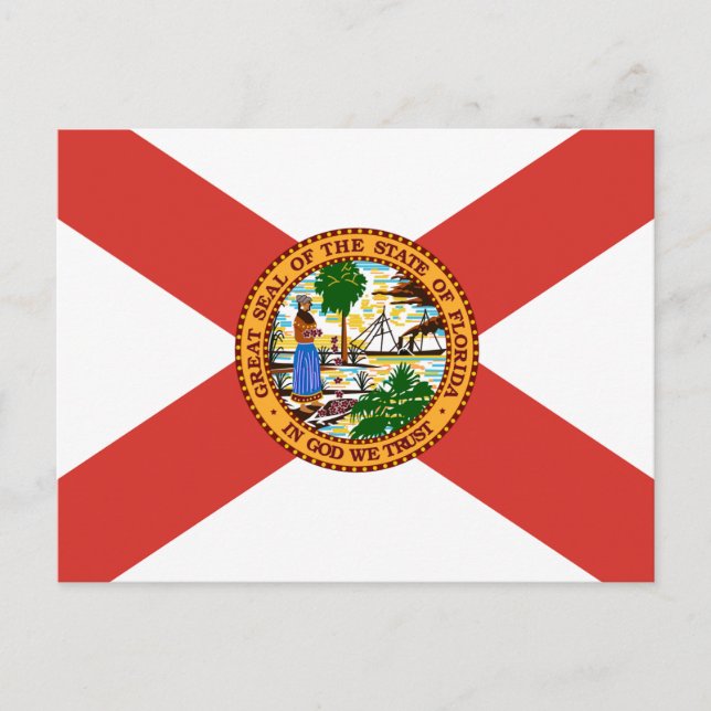 Flag of Florida Postcard (Front)