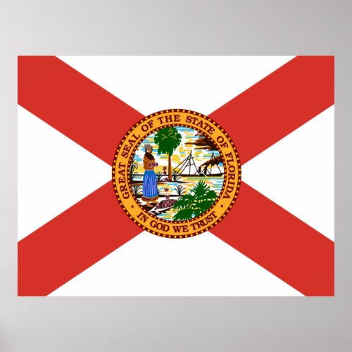 Flag of Florida Poster