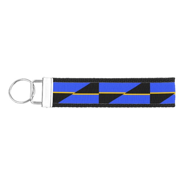 Flag of Folsom, California Wrist Keychain (Keys on Left)