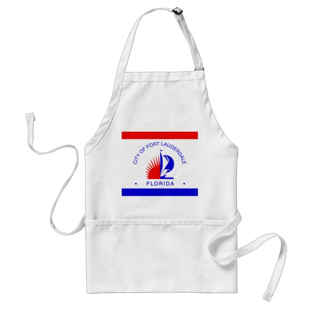Flag of Fort Lauderdale, Florida Adult Apron (Front)
