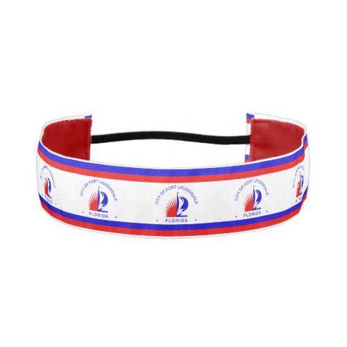 Flag of Fort Lauderdale Florida Athletic Headband