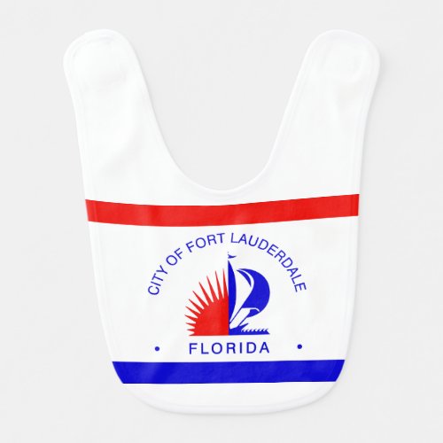 Flag of Fort Lauderdale Florida Baby Bib