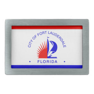 Flag of Fort Lauderdale, Florida Belt Buckle