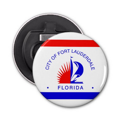 Flag of Fort Lauderdale Florida Bottle Opener