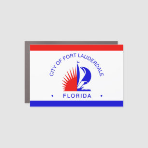 Flag of Fort Lauderdale, Florida Car Magnet