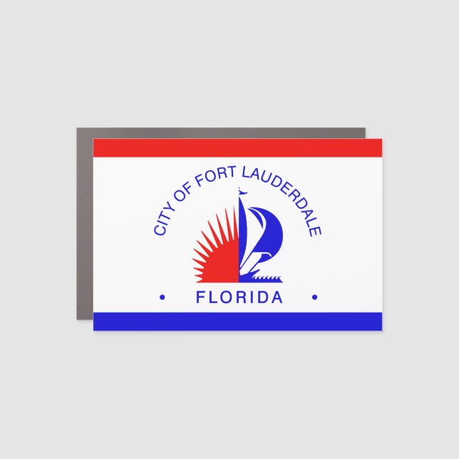 Flag of Fort Lauderdale, Florida Car Magnet (Front)