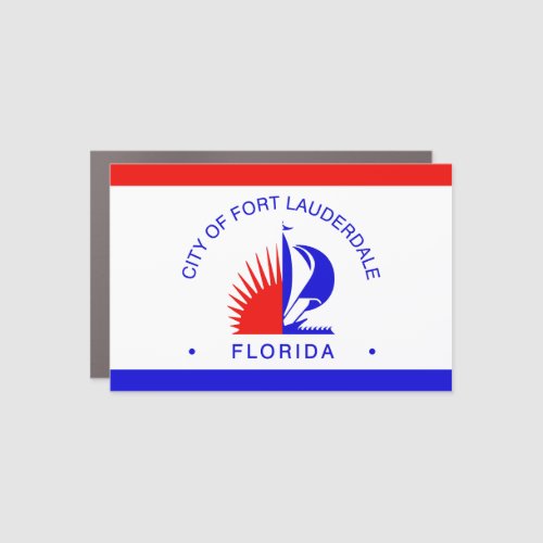 Flag of Fort Lauderdale Florida Car Magnet