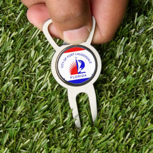 Flag of Fort Lauderdale Florida Divot Tool