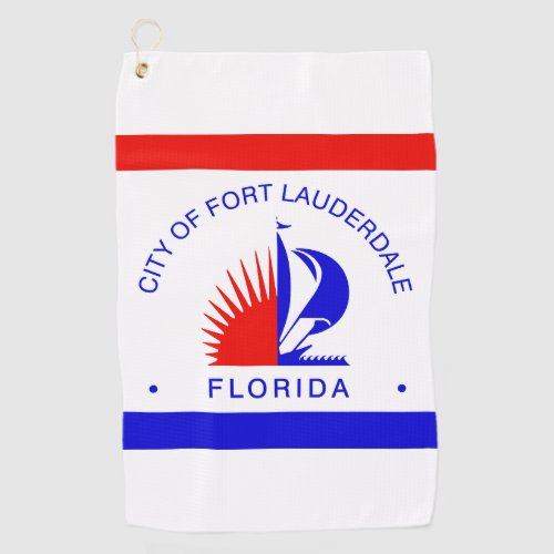Flag of Fort Lauderdale Florida Golf Towel