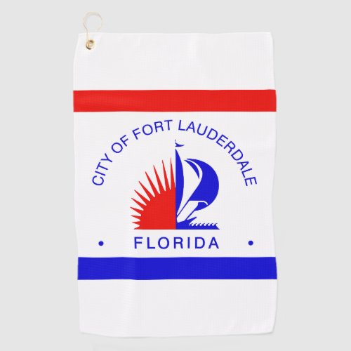 Flag of Fort Lauderdale Florida Golf Towel