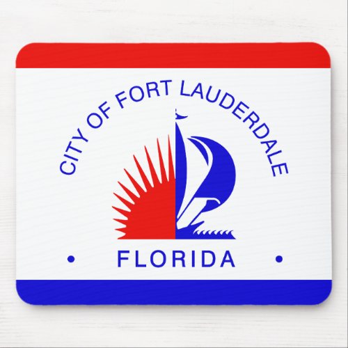 Flag of Fort Lauderdale Florida Mouse Pad