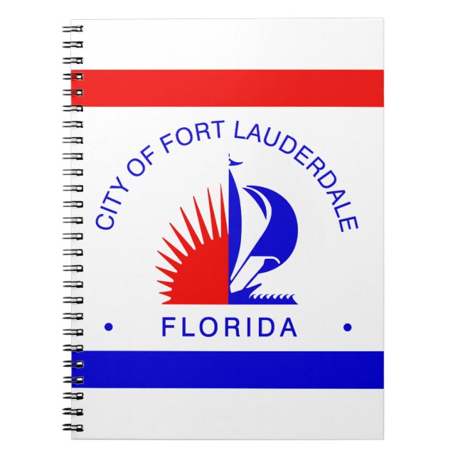 Flag of Fort Lauderdale, Florida Notebook (Front)
