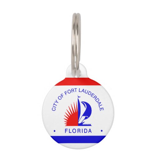 Flag of Fort Lauderdale Florida Pet ID Tag