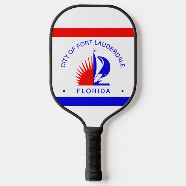 Flag of Fort Lauderdale, Florida Pickleball Paddle (Front)