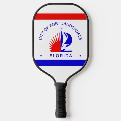 Flag of Fort Lauderdale Florida Pickleball Paddle