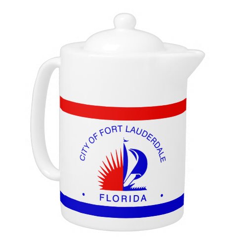 Flag of Fort Lauderdale Florida Teapot