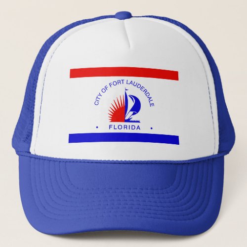 Flag of Fort Lauderdale Florida Trucker Hat