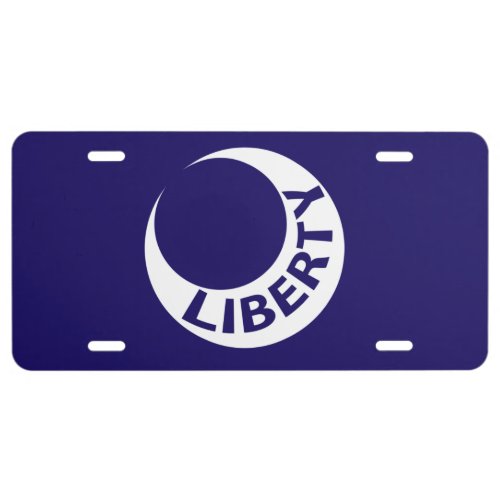 Flag of Fort Moultrie South Carolina License Plate