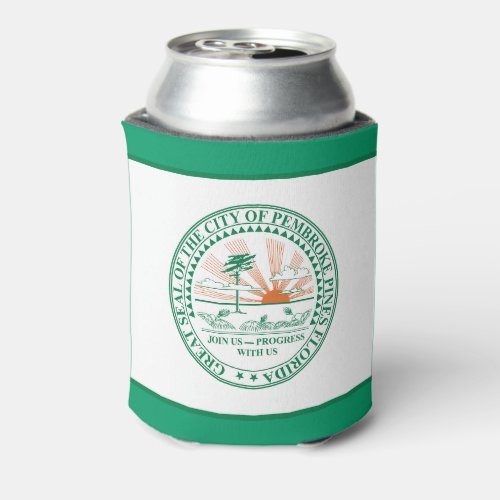 Flag of Fort Pembroke Pines Florida Can Cooler