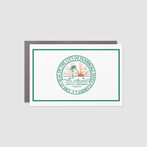 Flag of Fort Pembroke Pines Florida Car Magnet