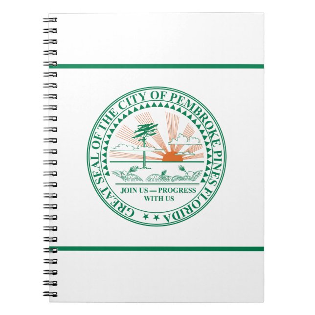Flag of Fort Pembroke Pines, Florida Notebook (Front)