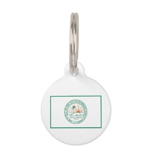 Flag of Fort Pembroke Pines Florida Pet ID Tag