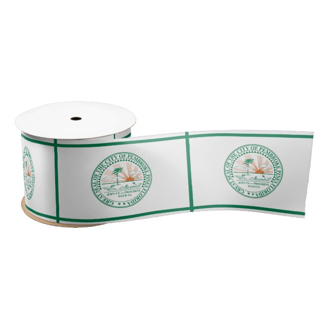 Flag of Fort Pembroke Pines, Florida Satin Ribbon (Spool)