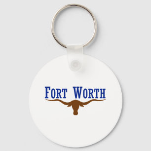 Flag of Fort Worth Texas Keychain