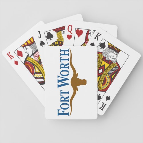 Flag of Fort Worth Texas Playing Cards