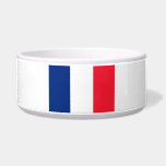 Flag of France Bowl<br><div class="desc">Red, white and blue are the true colors of France. And here you can find some really wonderful France souvenirs with great colors of France. Be sure to check out other gifts from this category to explore more great products that feature Flag of France.</div>