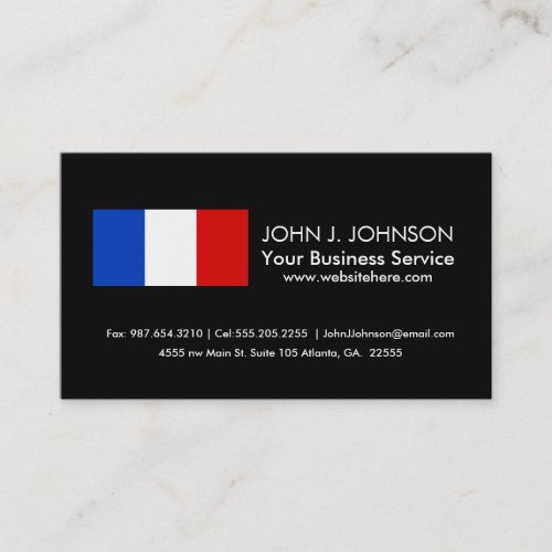 Flag of France Business Card